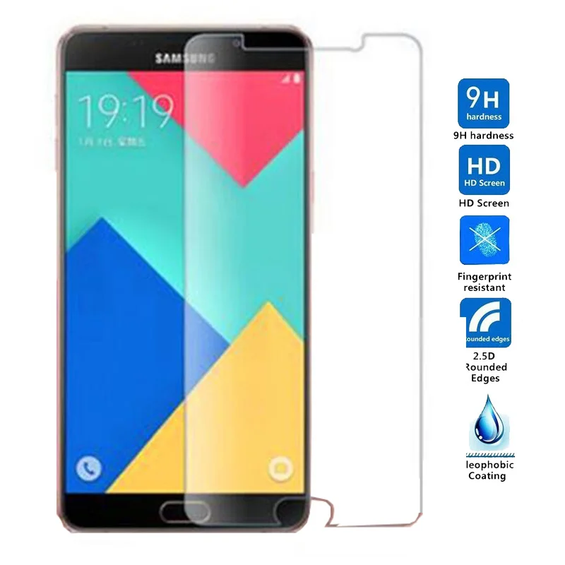 Для Samsung Galaxy A8 2016 A810 защита экрана закаленное стекло для защитная Пленка чехол