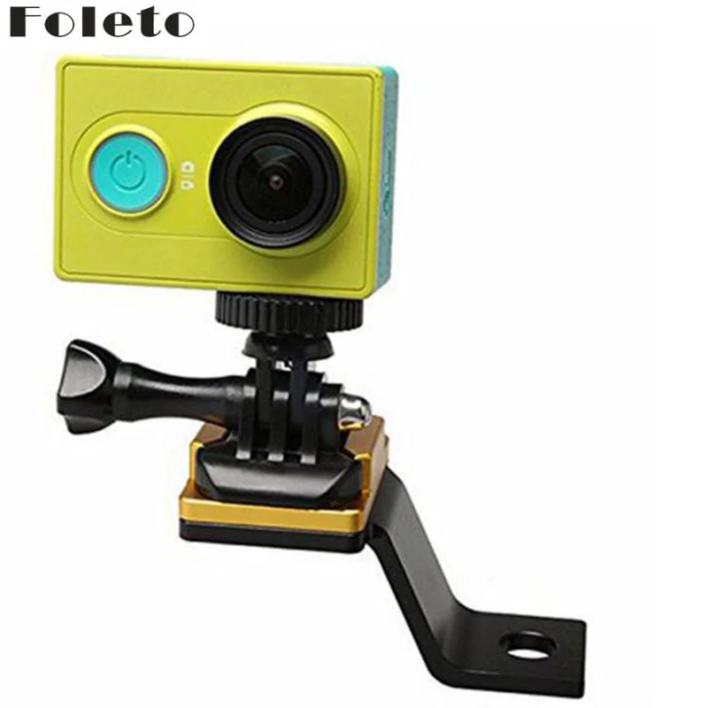 Foleto Handlebar Motorcycle Bike Metal Holder Mount Mirro Pinch bolt  for Pro Hero 5 4 3+ 3 2 Sports Action Camera SJCAM 4k 6