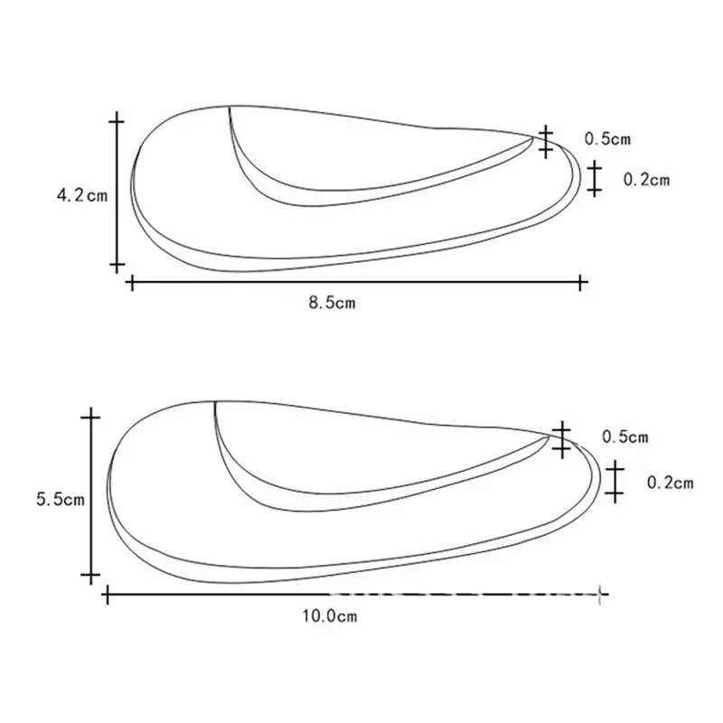 1Pair Professional Orthotic Arch Support Shoe Insole Flat Foot Silicone Corrector Cushion Insert Height Increasing Pad | Спорт и