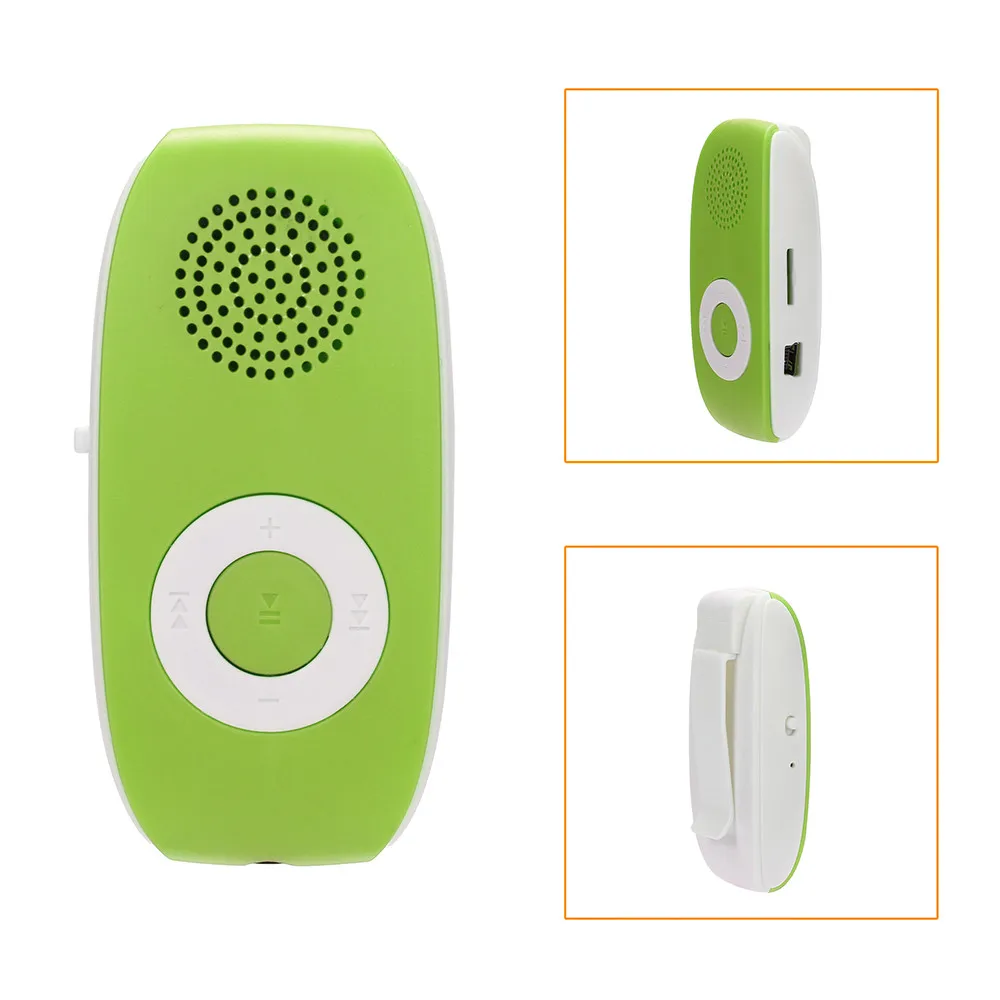 2018 горячий клип USB MP3 плеер Поддержка SD TF карта 32 Гб Спорт Музыка Медиа встроенный