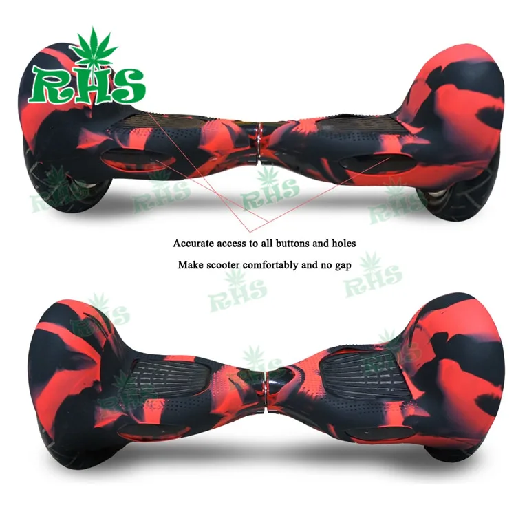 10 дюймов два колеса Ховерборд силиконовый защитный чехол для кожи полная защита