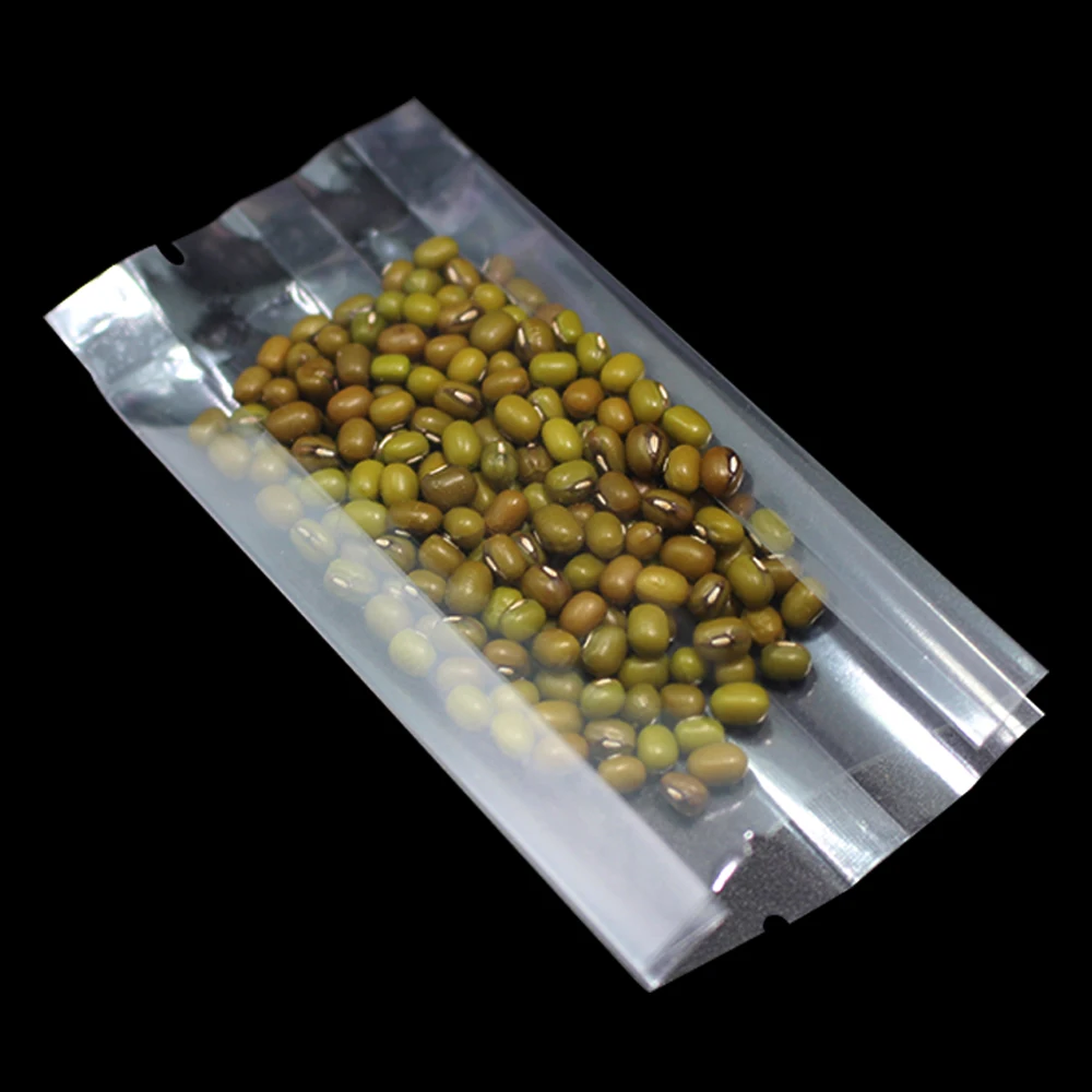 2500 шт./лот матовый/прозрачный открытый Топ боковая ластовица мешок пластиковый