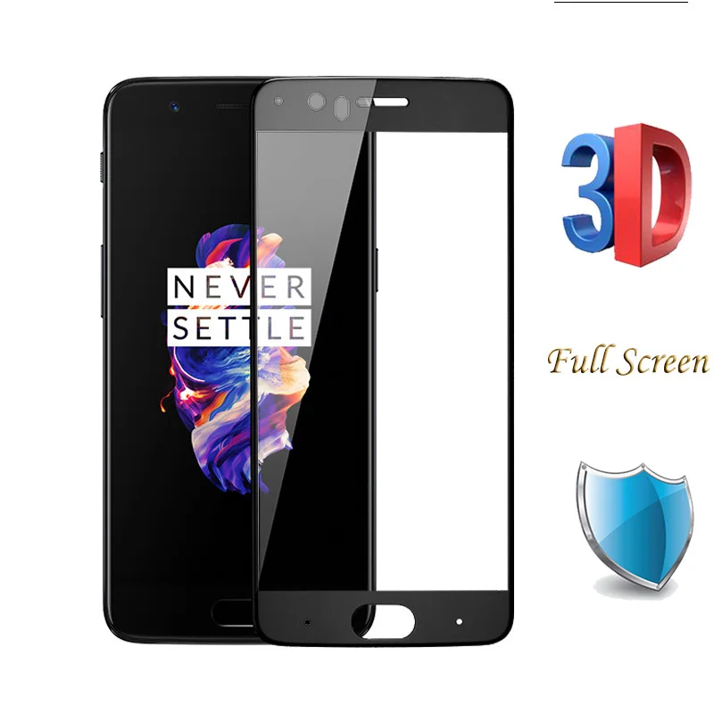 Оригинальное закаленное стекло Oneplus 5 GXE 3D изогнутая Защитная пленка для экрана с