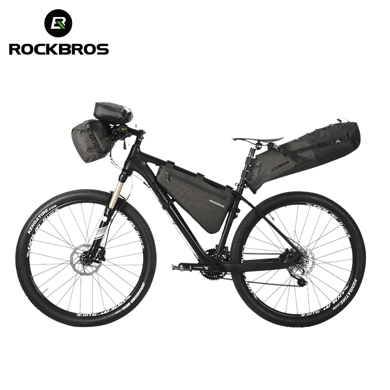 ROCKBROS велосипедная треугольная сумка водонепроницаемая большая емкость