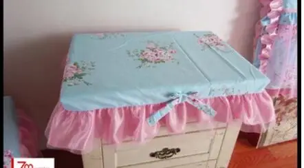 pastarol Satin dresser cover tablecloth dustproof table cloth lace makeup cabinet cover