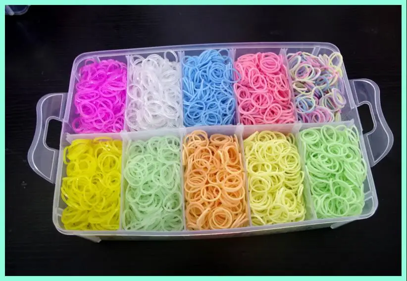 Набор высококачественных резиновых забавных ткацких лент Let's Make 18000 шт. Детский