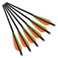 12x 14 16 crossbow bolts fiberglass arrows 8mm diameter flat nock insert screw point free shipping archery bow outdoor sport