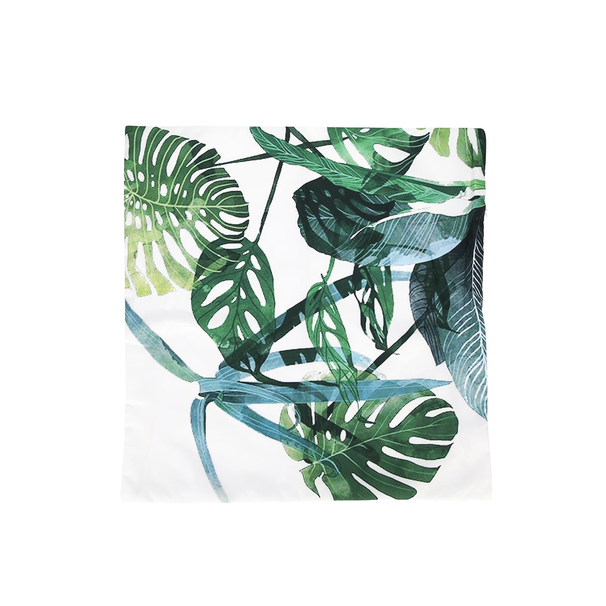 Наволочки с тропическими растениями зелеными листьями монстеры наволочки