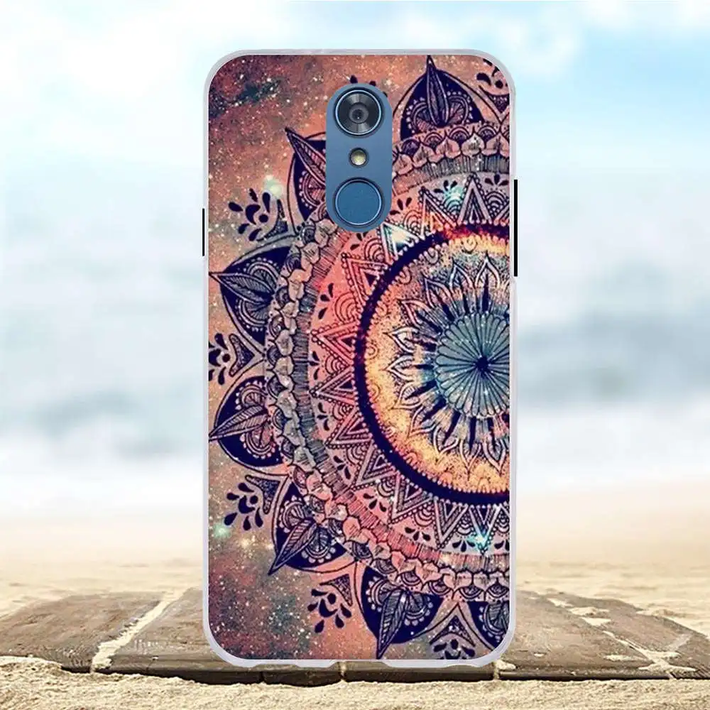 Чехол для LG Q7 силиконовый чехол ТПУ задняя крышка Plus с рисунком кошки защитный + Q7A