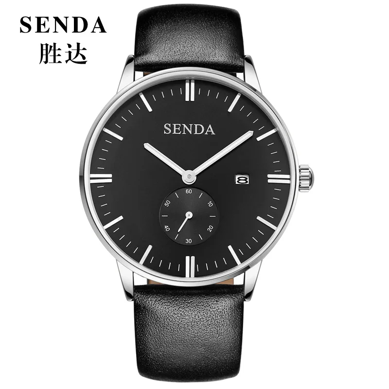 Для мужчин S Часы лучший бренд роскошные кожаные Повседневное Повседневные часы