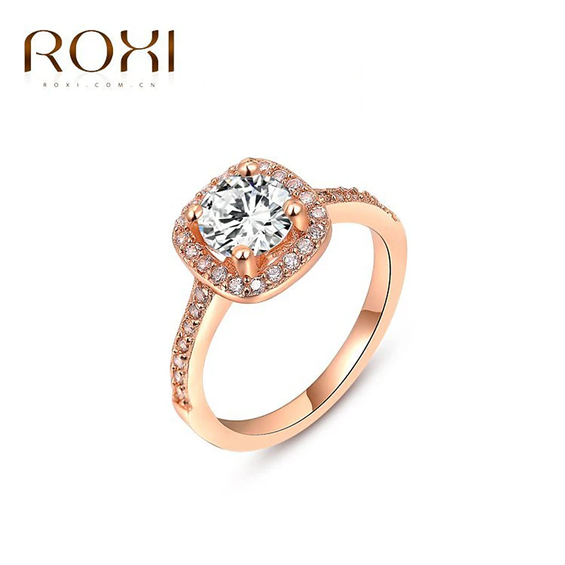 2020 ROXI бренд Anillos модные ювелирные изделия кольца для женщин Белый розовое золото
