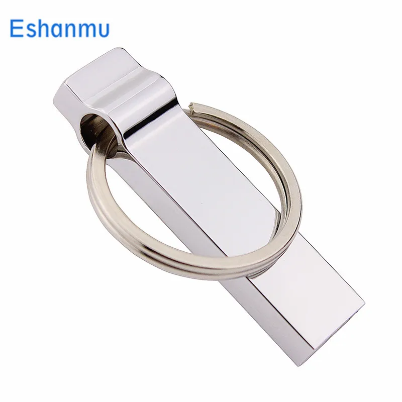 Металлическая usb-флешка Eshanmu с бесплатным логотипом на заказ флэш-накопитель 2 ГБ 4