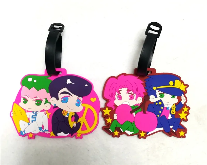Аниме Необычные приключения Джоджо Jotaro Kujo Kakyoin Рохан гибкий клей багажная бирка игрушка Хэллоуин косплей реквизит бирка Рождественский подарок