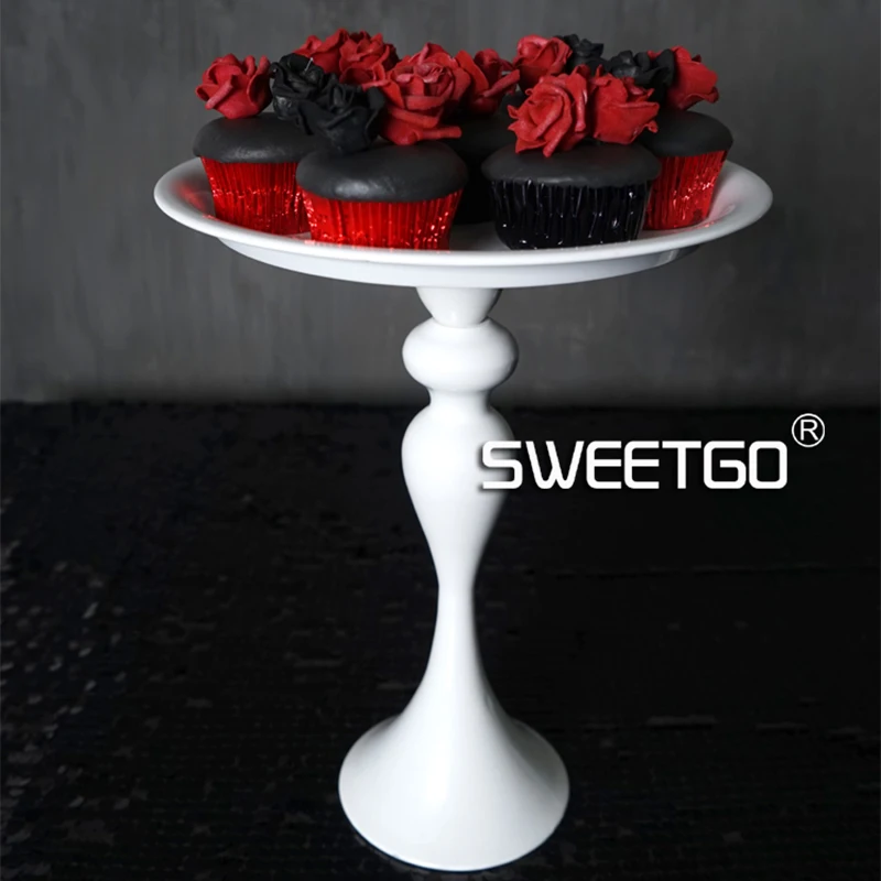 

Elegant white wedding cake stand cupcake display plate metal iron stands dinnerware bakeware cake decoration tools