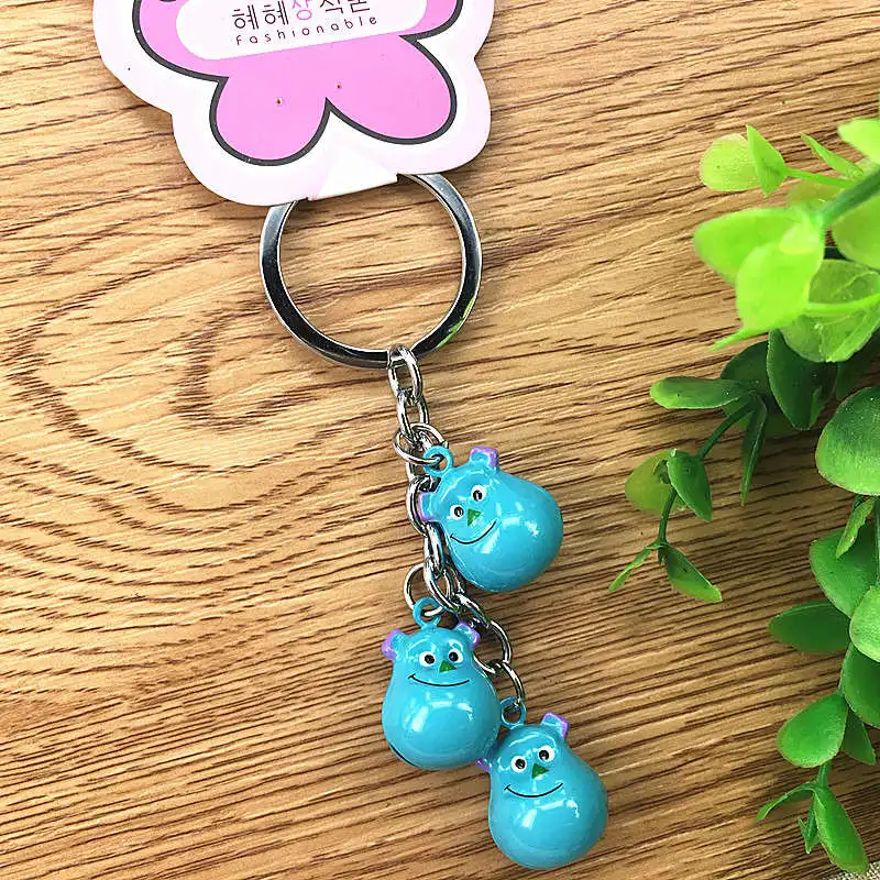 Disney Alien детский манеж мультфильм медный колокольчик брелок для ключей Автомобильный ключ сумка с подвесками аксессуары кукла, подарок для мальчиков и девочек сувенир - Цвет: 4