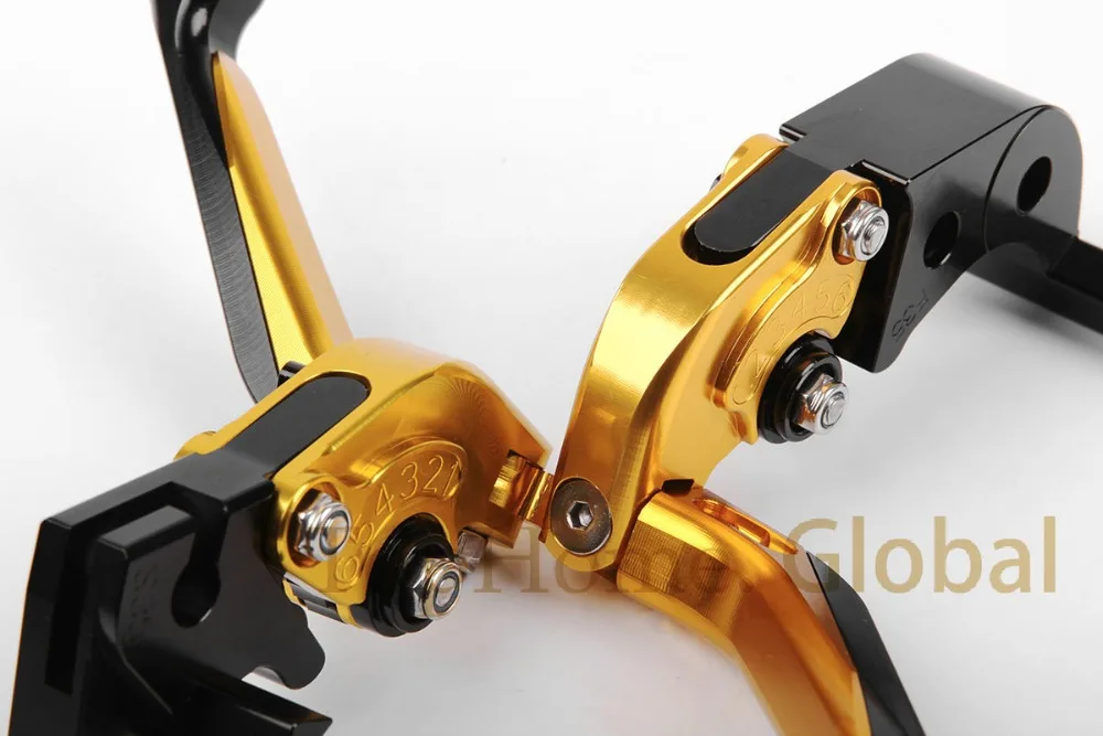 Складные и выдвижные рычаги тормозной муфты для Suzuki GSXR600 2006-2010 Gold &amp Black 2007 2008 2009 |