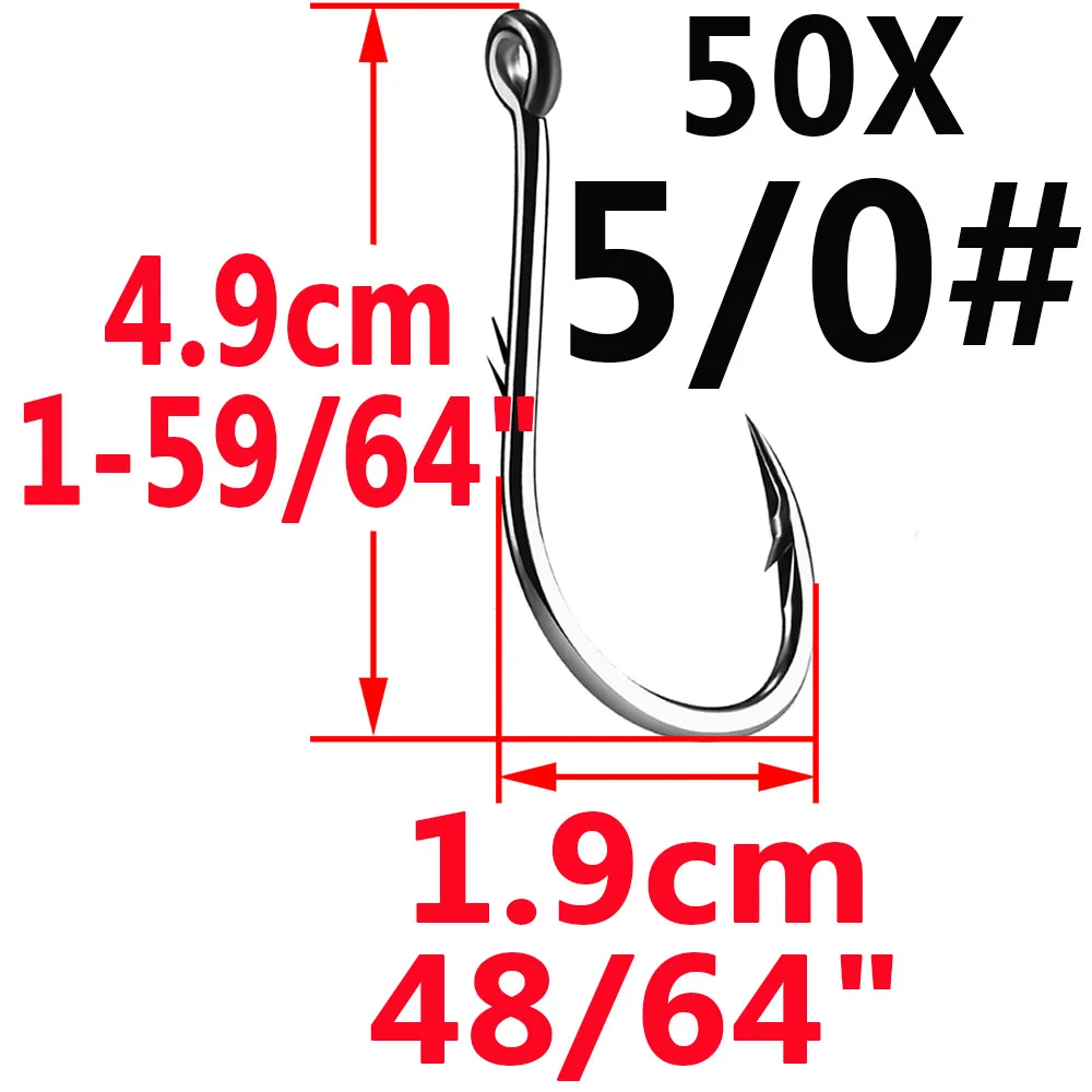 Simpleyi 50pcs Iseama Circle Carp Eyed рыболовный крючок Размер 12 9 6 4 1 1/0 2/0 3/0 4/0 5/0 кольцо глаз японский рыболовный крючок