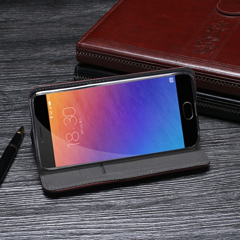 Чехол IDEWEI для Meizu Pro 6 Роскошный кожаный флип-чехол Pro6 защитный чехол телефона в