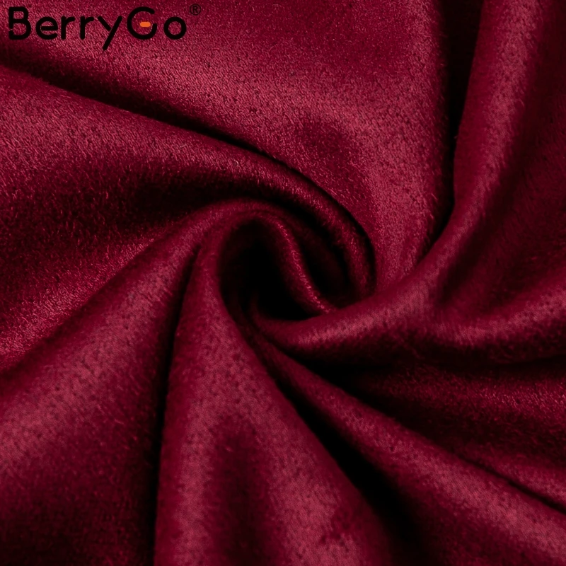 BerryGo с открытыми плечами эластичные замшевые облегающие Сексуальные Платья