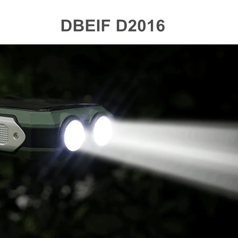 DBEIF D2016 две sim карты фонарик для мобильного телефона большой голос большая батарея