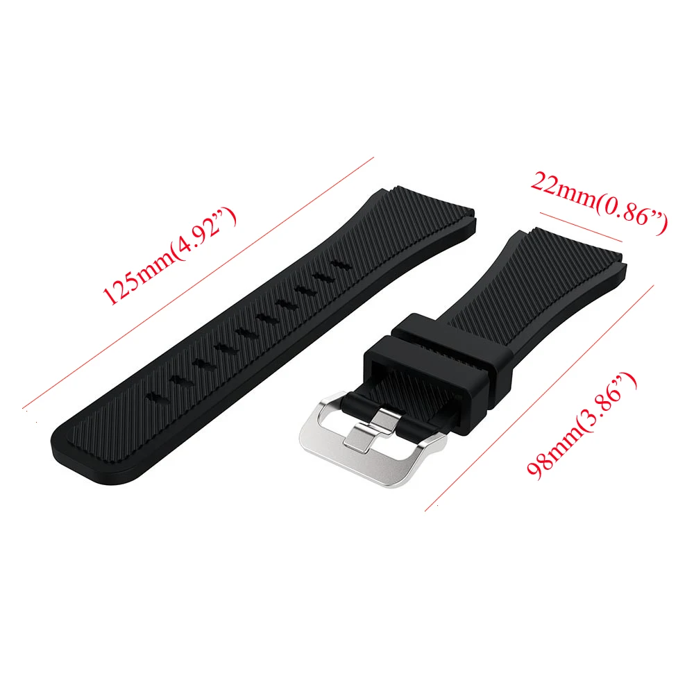 Ремешок сменный 22 мм для Samsung Gear S3/Galaxy 46 Frontier/Classic спортивный браслет смарт часов