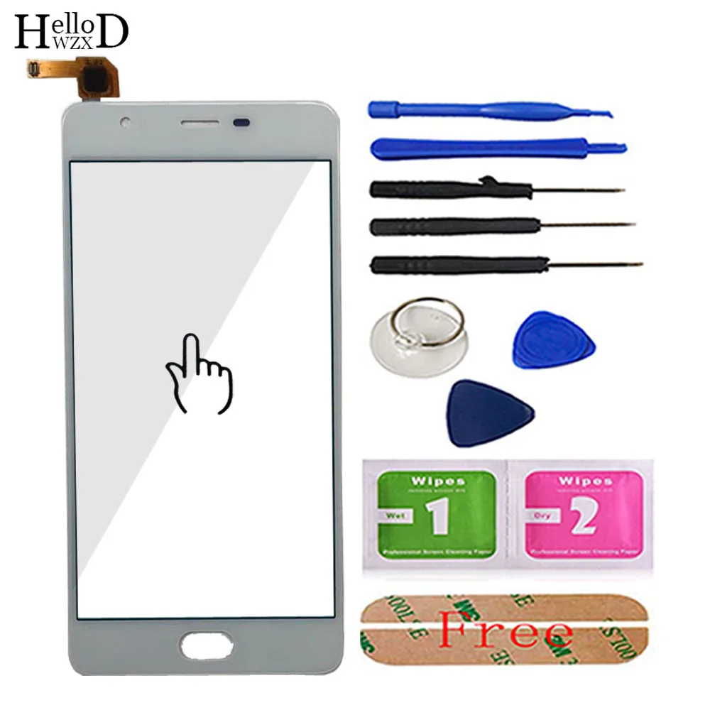 White With Tools Дигитайзер сенсорного экрана стеклянная панель для zte Nubia M2 Lite NX573J сенсорный экран сенсорная часть 5,5 ''клей для мобильных инструментов - Цвет: White With Tools