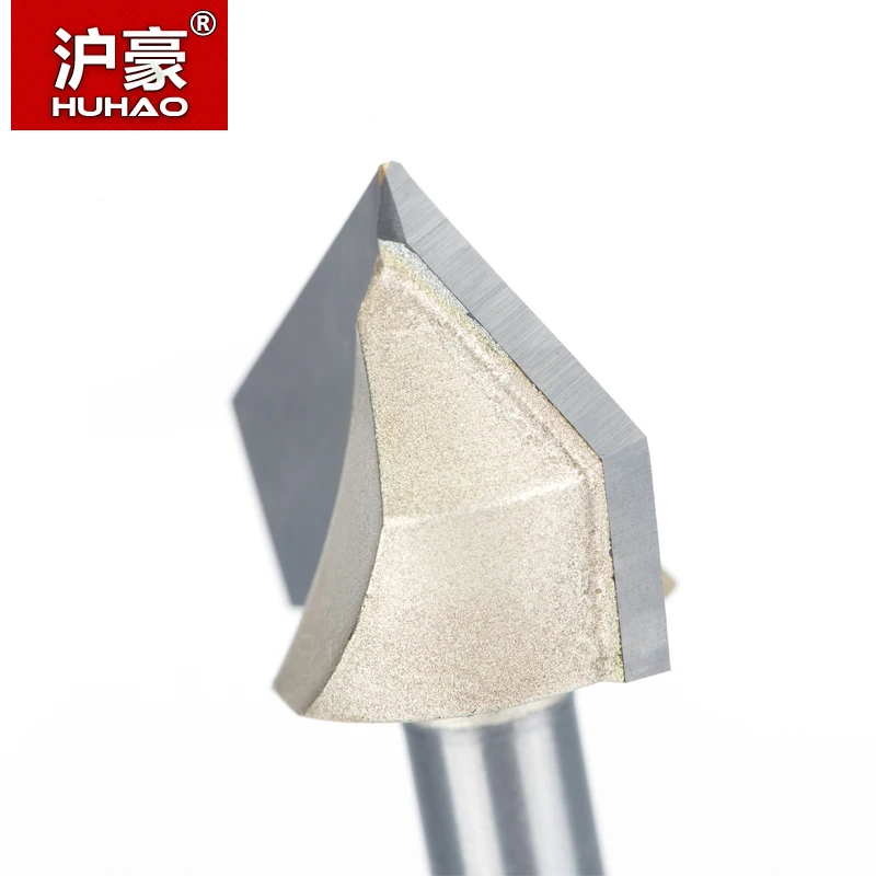 HUHAO 1 шт. 1/2 &quot1/4&quot хвостовик V тип долота резак профессиональные фрезы для дерева
