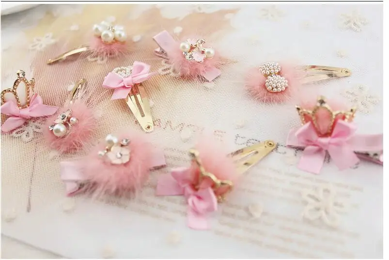 Cute Crown hairpin hairy BB clip pet hair ornament puppy accessoies 10pcs | Дом и сад