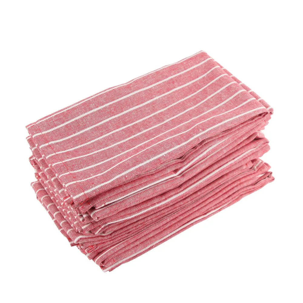 12 шт./комплект салфетки из хлопка и льна 43 х43 см