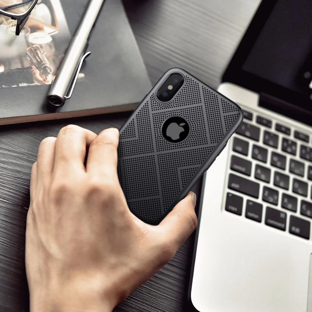 NILLKIN теплоотвод телефон Жесткий Чехол для iphone x задняя крышка матовый защитный