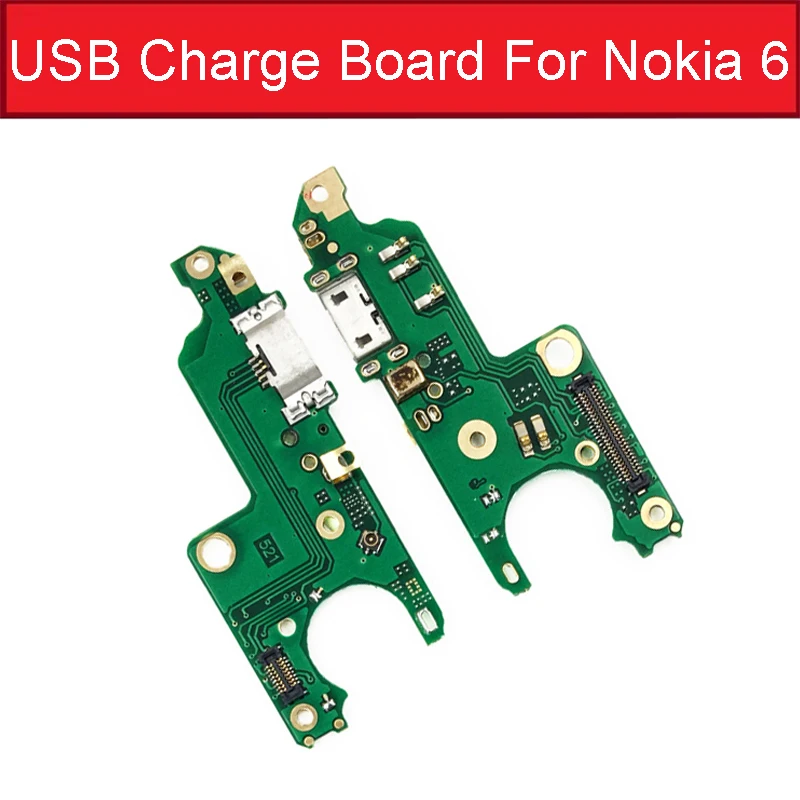 Зарядное устройство Usb для Nokia 6 TA-1000 TA-1003 TA-1025 TA-1039 usb разъем для зарядки гибкий кабель для телефона ремонт