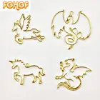 4 предмета, стильные мифическими декор кулон в форме единорога с прочной Тип Смола ремесло Pegasus ободок Талисман Дракон ювелирные изделия Феникс 