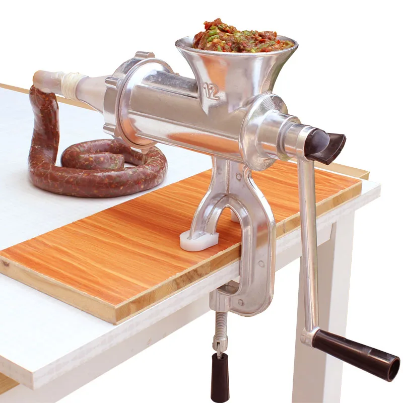 Ручной мясорубки колбаса Maker Нержавеющая сталь колбаса писака Паста чайник мясо овощей мясорубка для дома