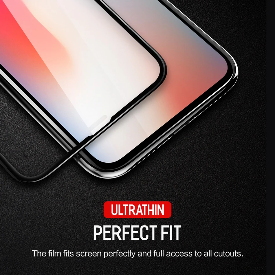Закаленное стекло для iPhone X 8 7 6, рок Мягкий край высокой четкости анти синий светильник протектор экрана для iPhone 6S/6 P/7 P/8 P