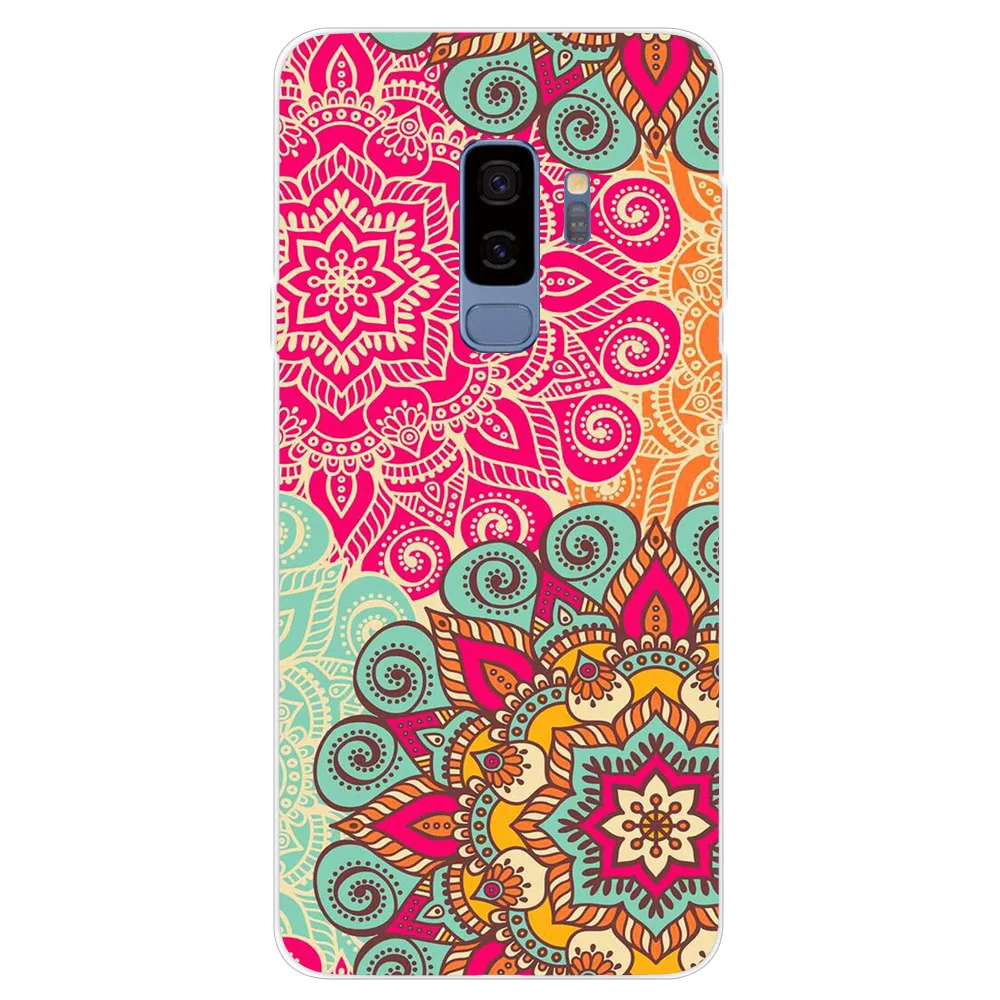 Чехол из ТПУ с мультяшными животными цветами для Samsung Galaxy S9 Plus чехол телефона