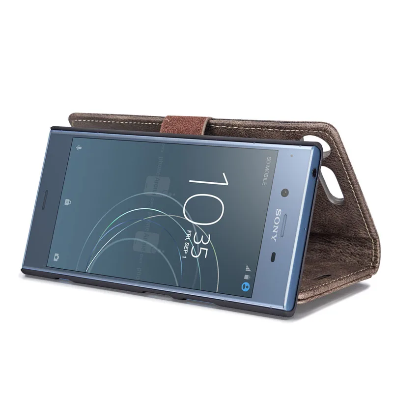 DG. Кошелек Ming чехол для sony Xperia XZ XZs XZ1 XZ3 X XZ2 компактный s Ретро воловья кожа