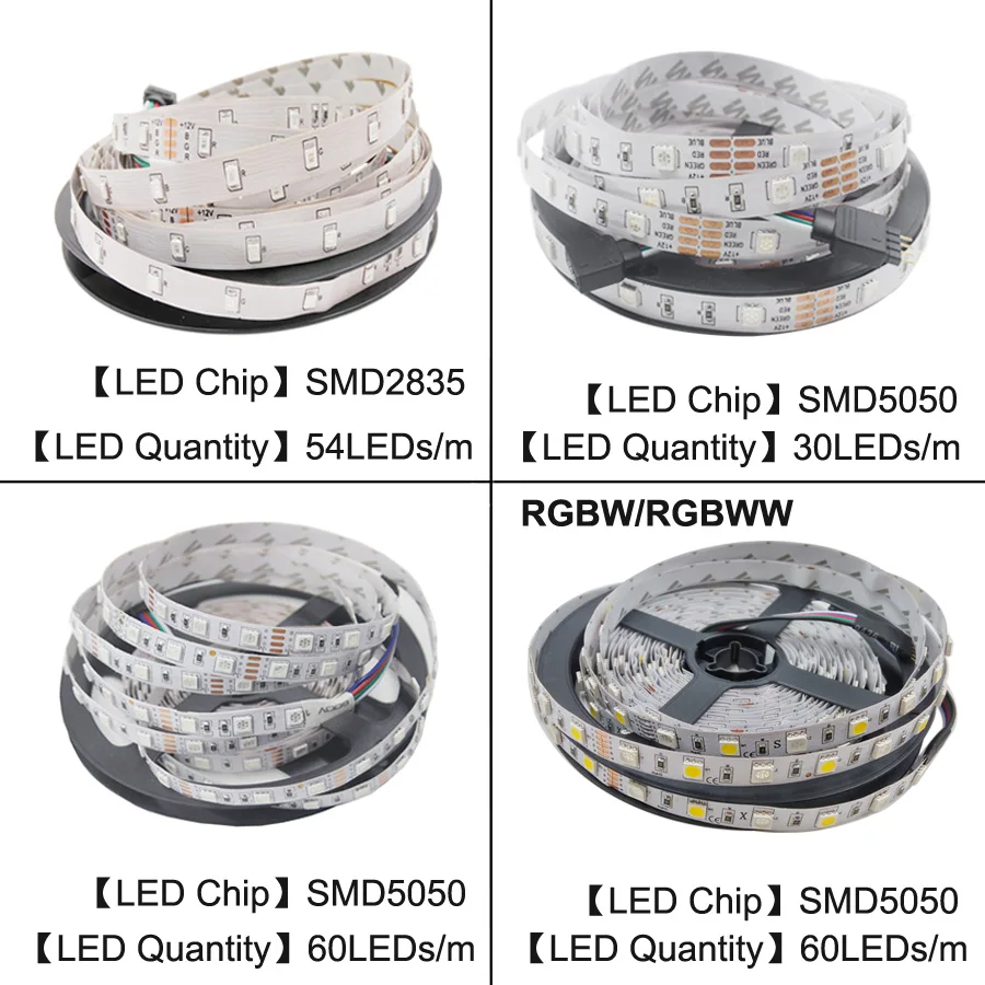 Bluetooth RGB + W и светодио дный светодиодные ленты свет водостойкий SMD 5050 2835 5 м/лот
