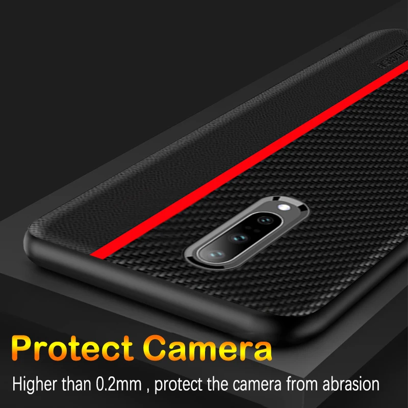 Для Oneplus 7 Чехол из углеродного волокна Текстурированная кожа задняя крышка для Oneplus 7 7T Pro Чехол One plus 7 1+ 7 полный защитный противоударный чехол