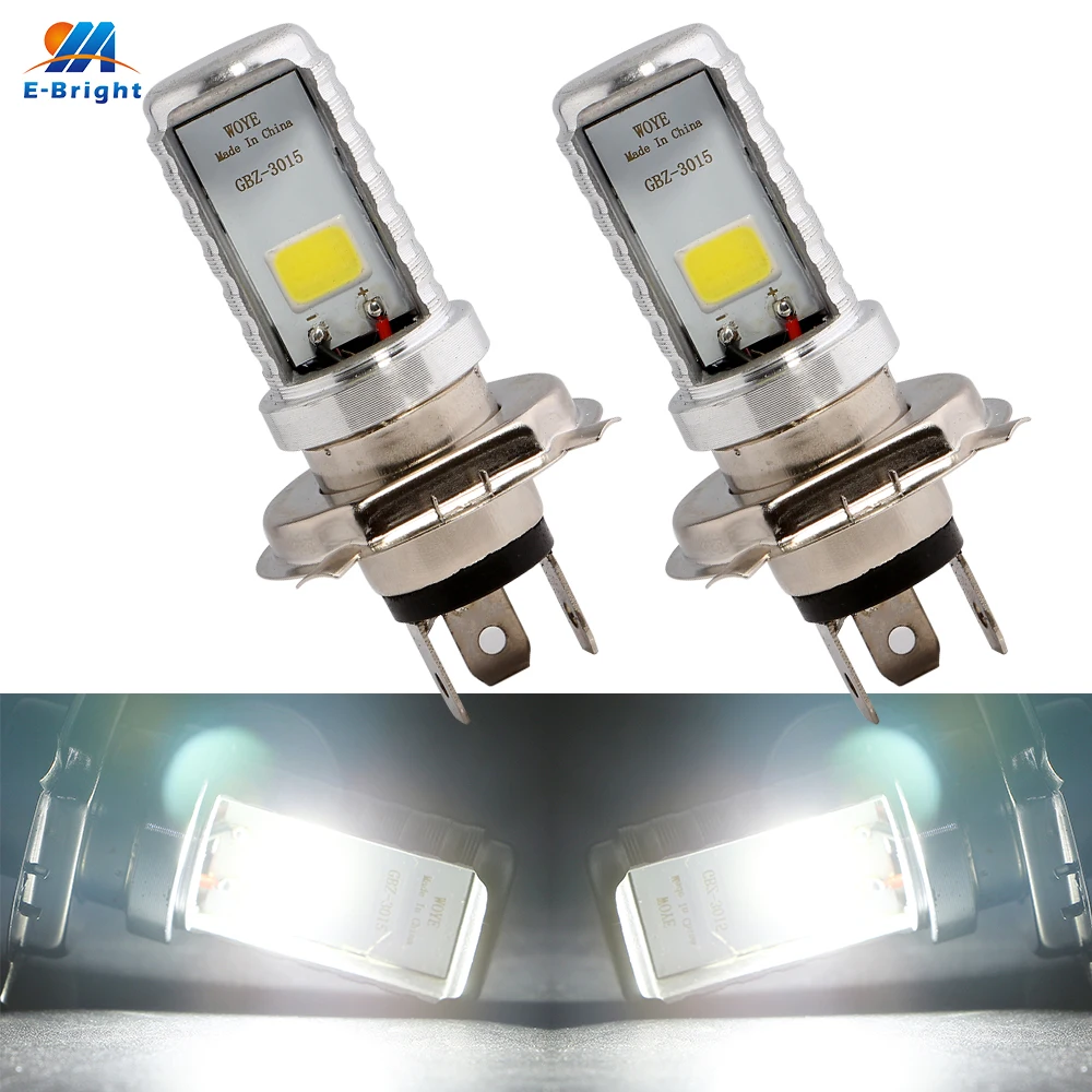 YM E Bright 2 шт. 9 80 в H4 COB фара двигателя 12 Вт 900LM Автомобильная универсальные
