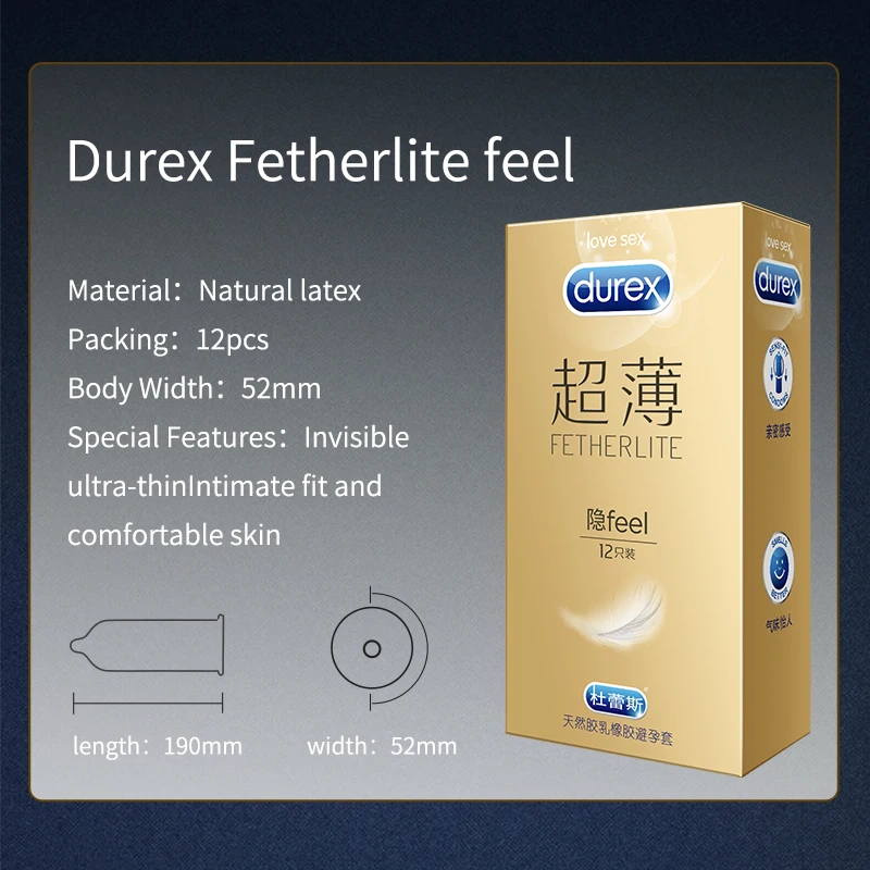 Презервативы Durex для мужчин ультратонкие презервативы взрослых с золотым чехлом