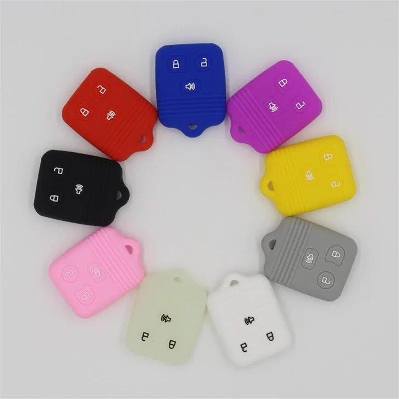

Silicone rubber car key cover for ford Expedition F-150 F-250 F-450 F-350 F-550 Super Duty 3 button key case cover