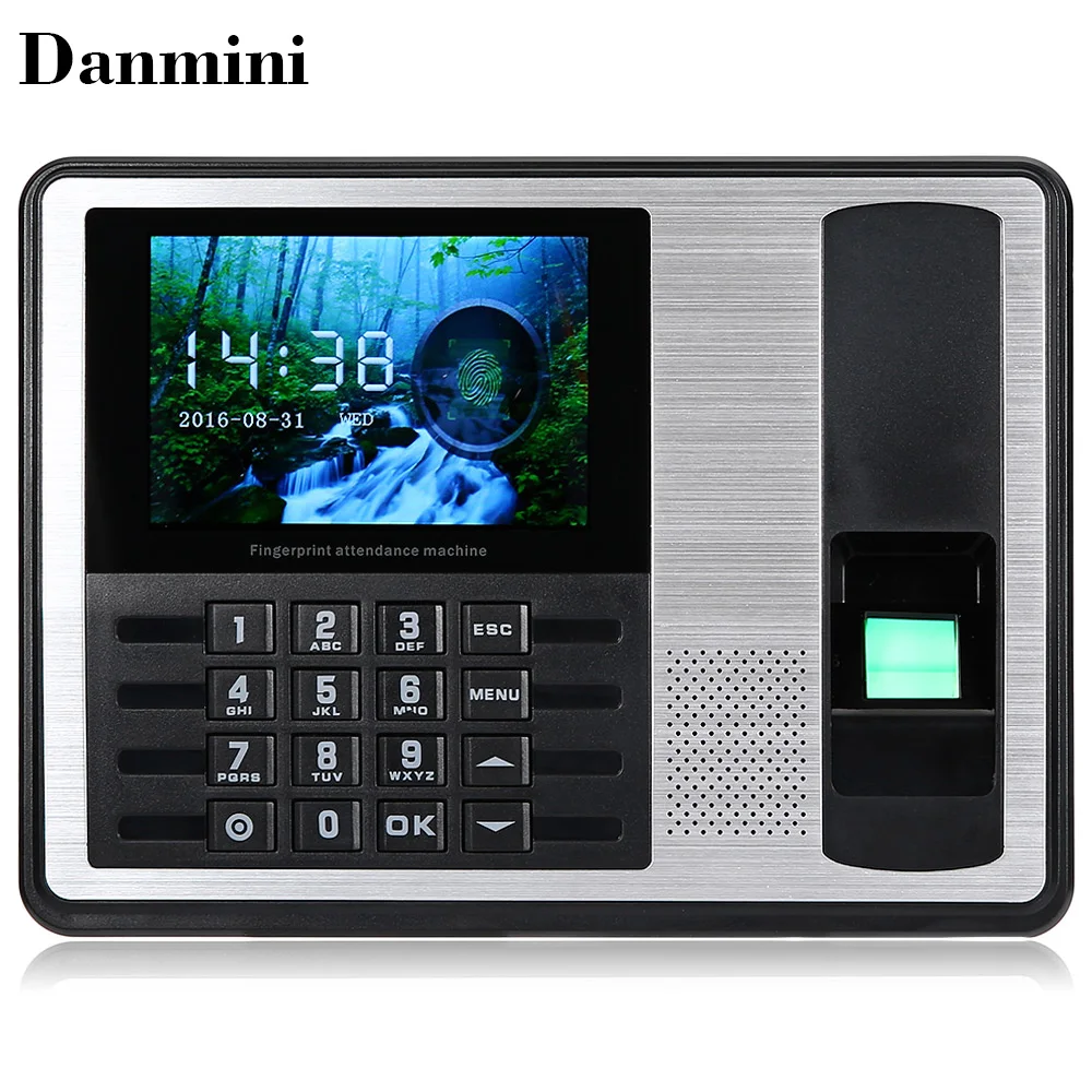 Danmini A7 t 4.0 дюймов TFT Фингерпринта Часы Сотрудник заработной платы Регистраторы