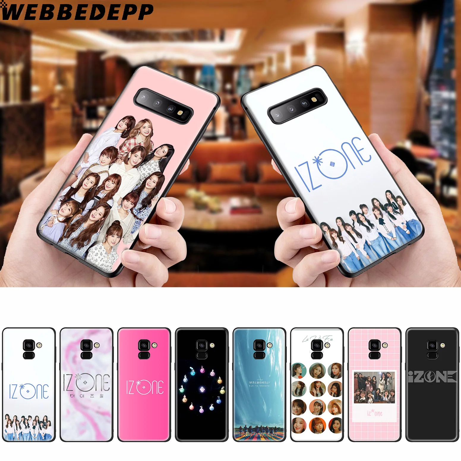 WEBBEDEPP IZONE K Pop Band Silicone Case for Samsung Galaxy A3 A5 A6 A7 A8 A9 A10 A20 A30 A40 A50 A70 M10 M20 M30 |