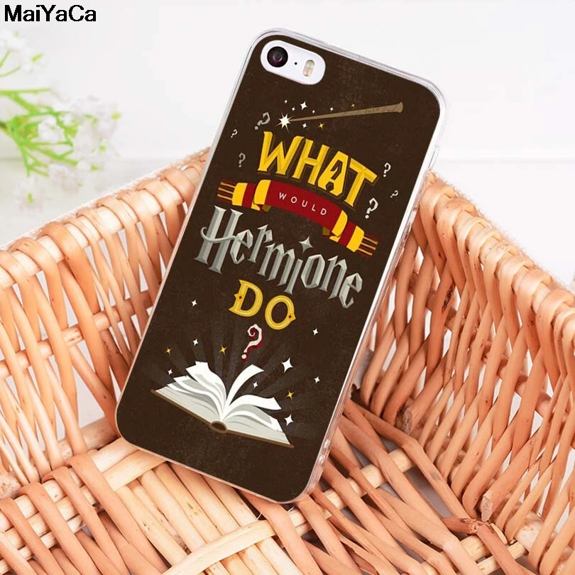 MaiYaCa Harry Potte для iPhone 4S 5C 5S 6S 7 8 Plus X XR XS MAX прозрачные чехлы для телефона мягкие чехлы из ТПУ - Цвет: Темно-серый