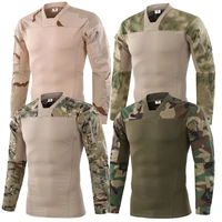 mens sport breathable quick dry t shirt army military tactical camping hiking shirts male outdoor tee long sleeve tactical tops