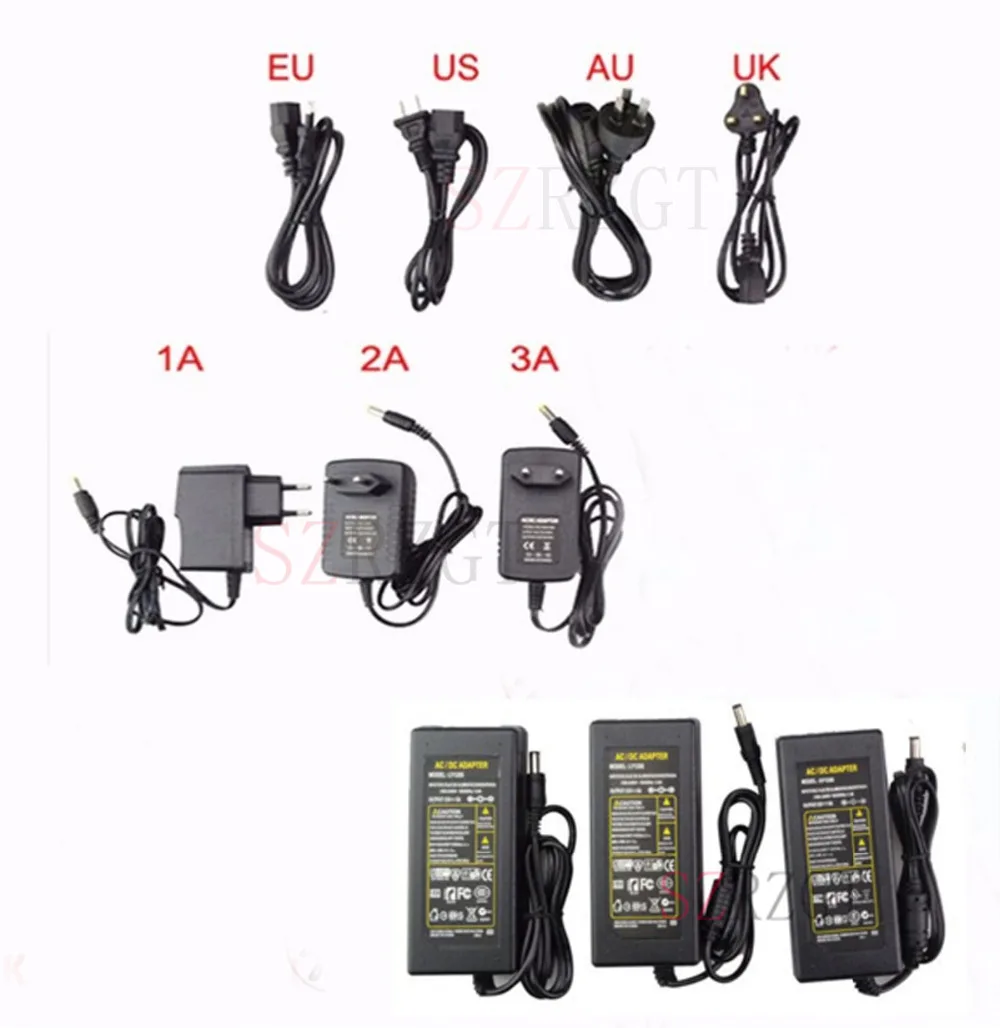 EU/US AC 85-245V к DC 5V/12V24V/ 1A 2A 3A 5A 6A 8A 10A адаптер питания переключатель драйвера для 3528 530