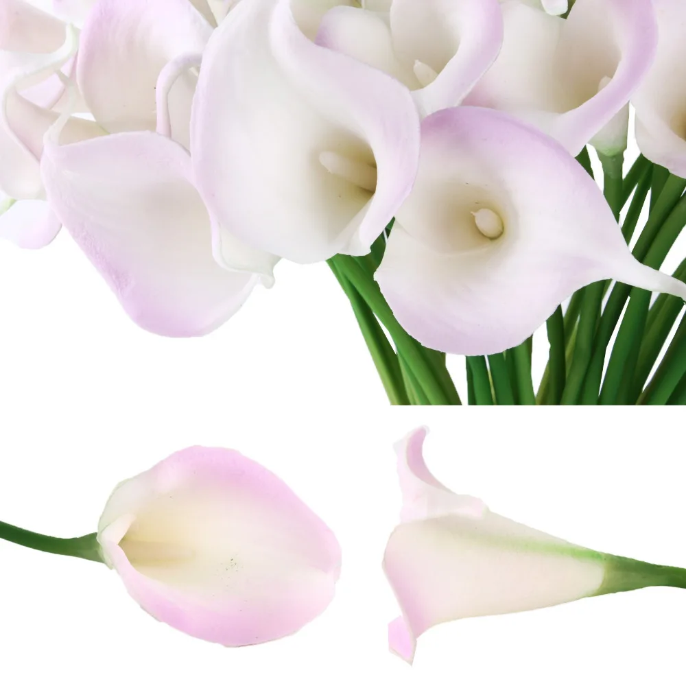20 шт./лот Калла Лилия искусственный цветок полиуретан с эффектом реального