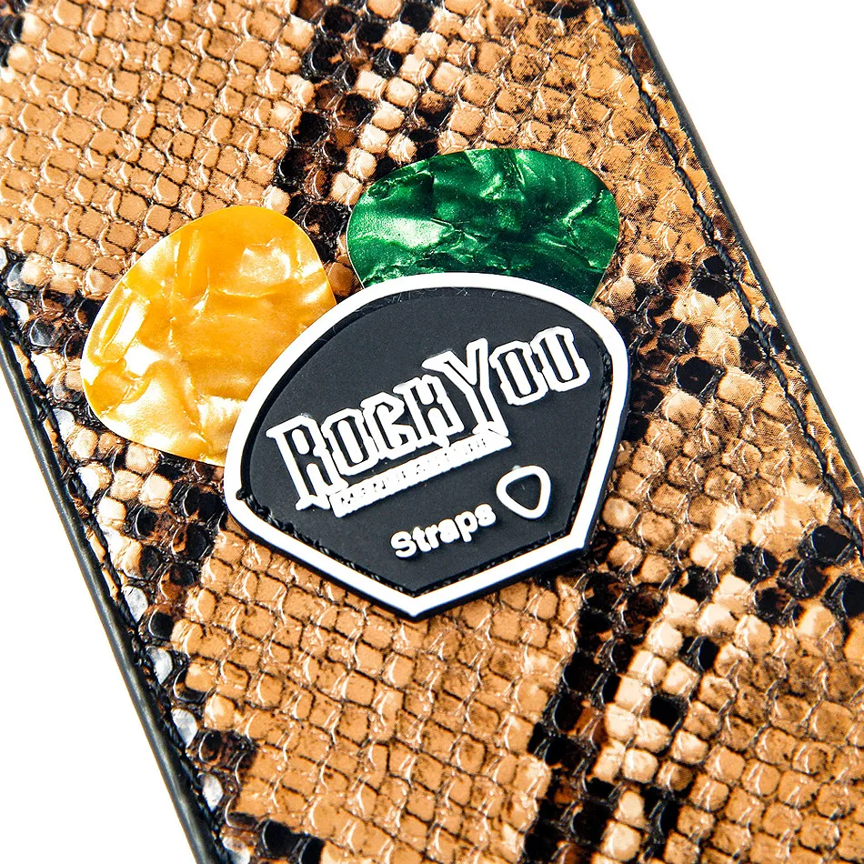 Snakeskin brand guitar strap bass widening folk straps electric | Спорт и развлечения