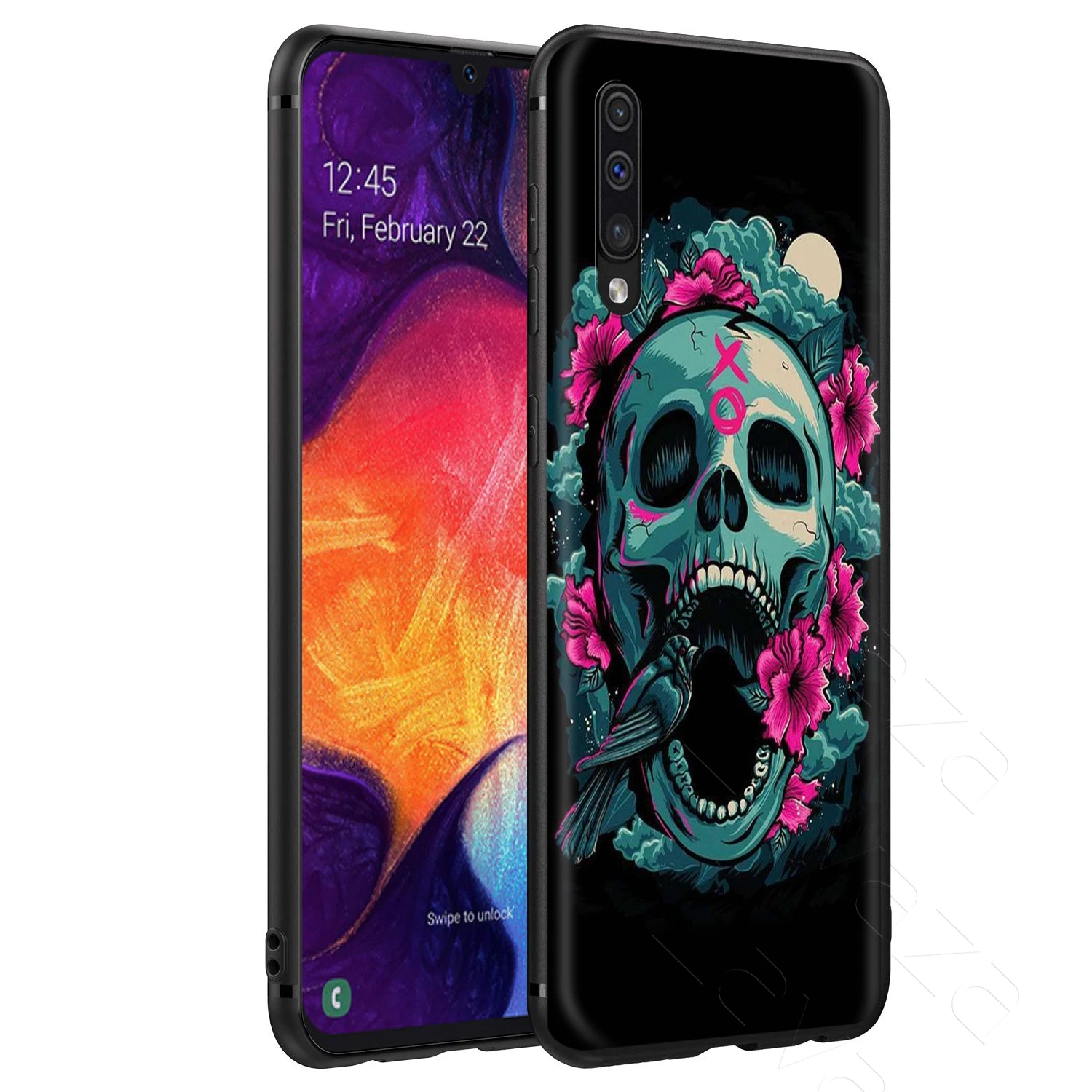 Lavaza в стиле ретро с цветочным рисунком Череп Корона чехол для Samsung Галактики S6 S7