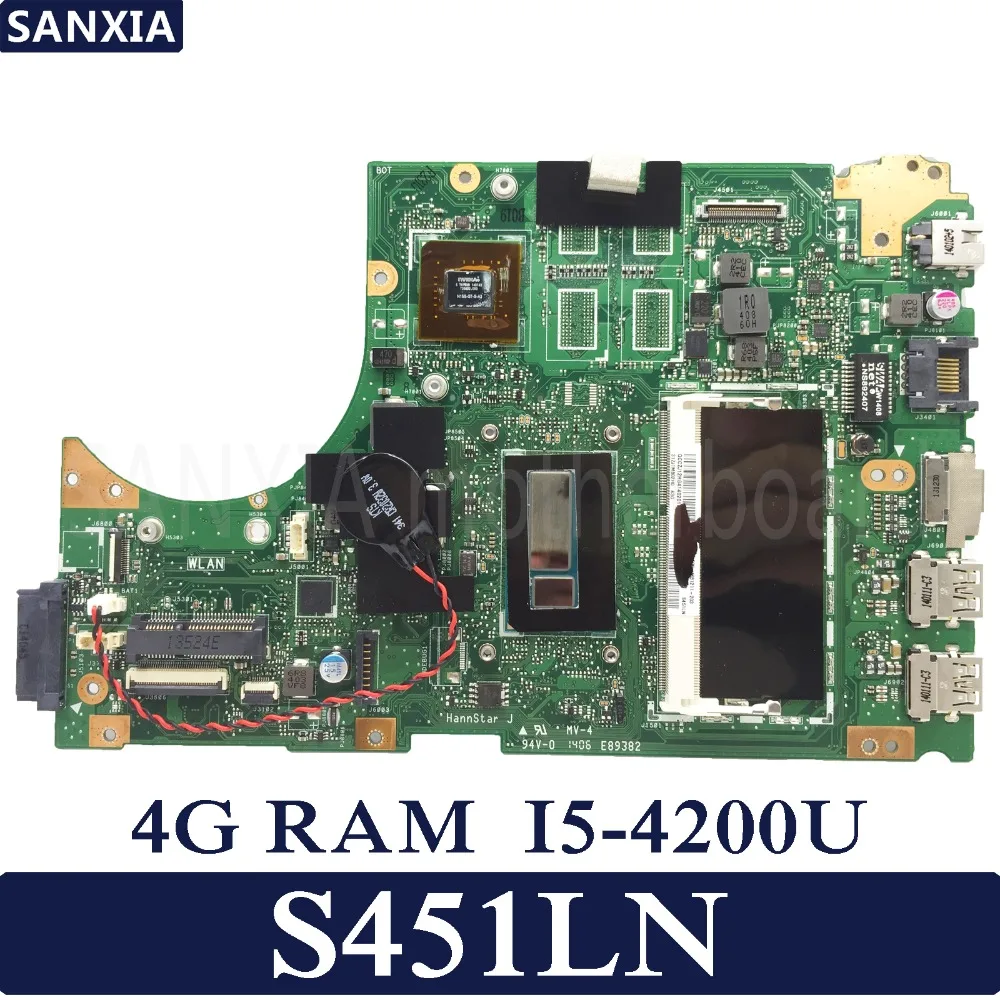 Материнская плата KEFU S451LN для ноутбука ASUS S451 S451L V451 V451L S451LB протестированная